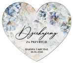 Podziękowania dla gości magnesy serca