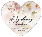 Podziękowania dla gości magnesy serca