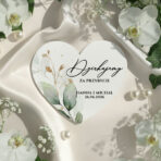 Podziękowania dla gości magnesy serca