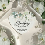 Podziękowania dla gości magnesy serca