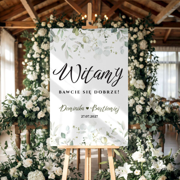 Tablica powitalna duża Eukaliptus