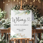 Tablica powitalna pionowa Eukaliptus