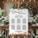 Tablica z usadzeniem gości Eukaliptus