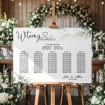 Tablica z usadzeniem gości Eukaliptus