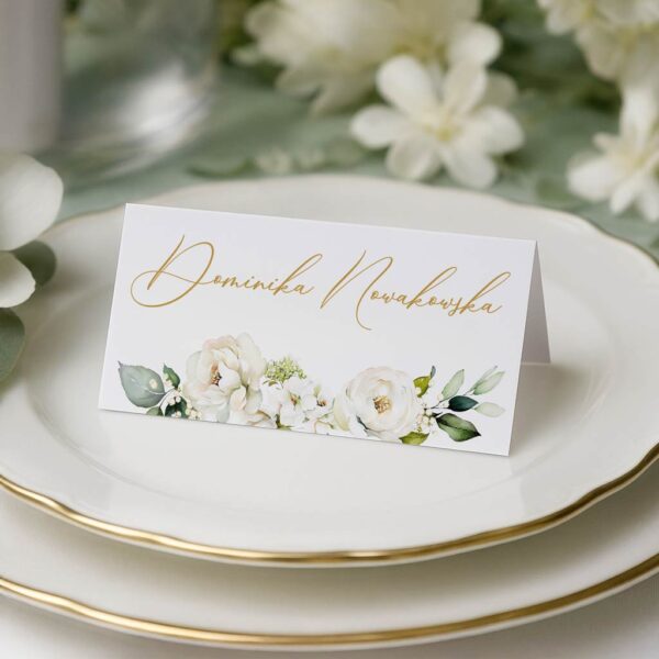 Winietki na stół weselny