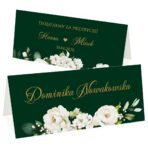 Winietki na stół weselny