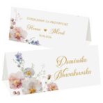 Winietki na stół weselny