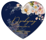 Magnesy podziękowania dla gości ciemne tło