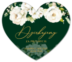 Magnesy podziękowania dla gości ciemne tło