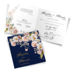 Zaproszenia ślubne ciemne tło