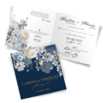 Zaproszenia ślubne ciemne tło