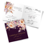 Zaproszenia ślubne ciemne tło