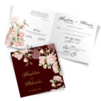 Zaproszenia ślubne ciemne tło