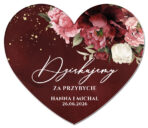 magnesy serca podziękowania dla gości weselnych