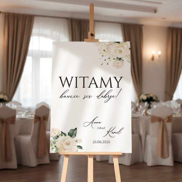 tablica powitalna wesele