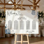 Tablica z usadzenie gości poziomo