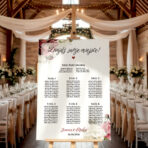 Tablica z usadzeniem gości wesele