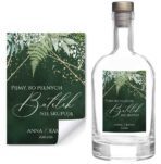 Naklejki na butelki na alkohol wesele