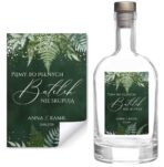 Naklejki na butelki na alkohol wesele