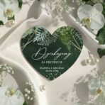 podziękowania dla gości weselnych magnesy serca