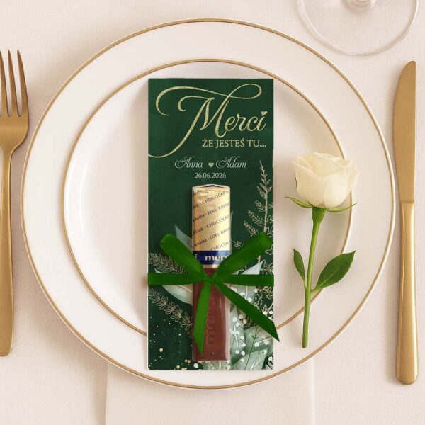 Podziękowania dla gości weselnych merci