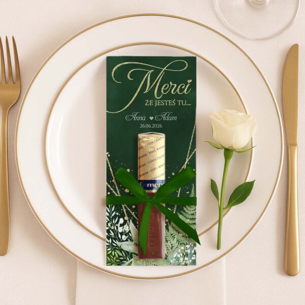 Podziękowania dla gości weselnych merci