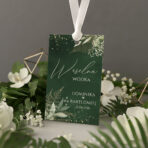 Zawieszki na alkohol wesele ciemne tło