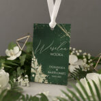 Zawieszki na alkohol wesele ciemne tło