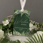 Zawieszki na alkohol wesele ciemne tło