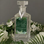 Zawieszki na alkohol wesele ciemne tło