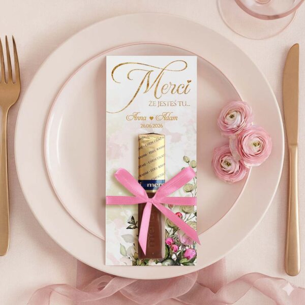 Podziękowania dla gości merci