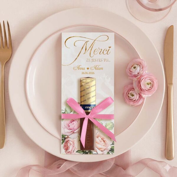 Podziękowania dla gości merci