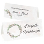 Winietki na stół róże