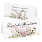 Winietki na stół róże