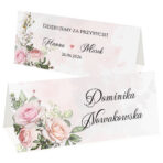 Winietki na stół róże