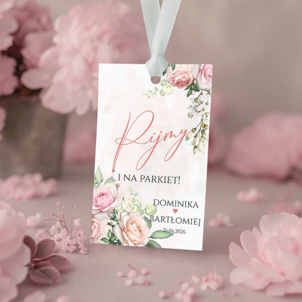 Zawieszki na butelki na alkohol wesele