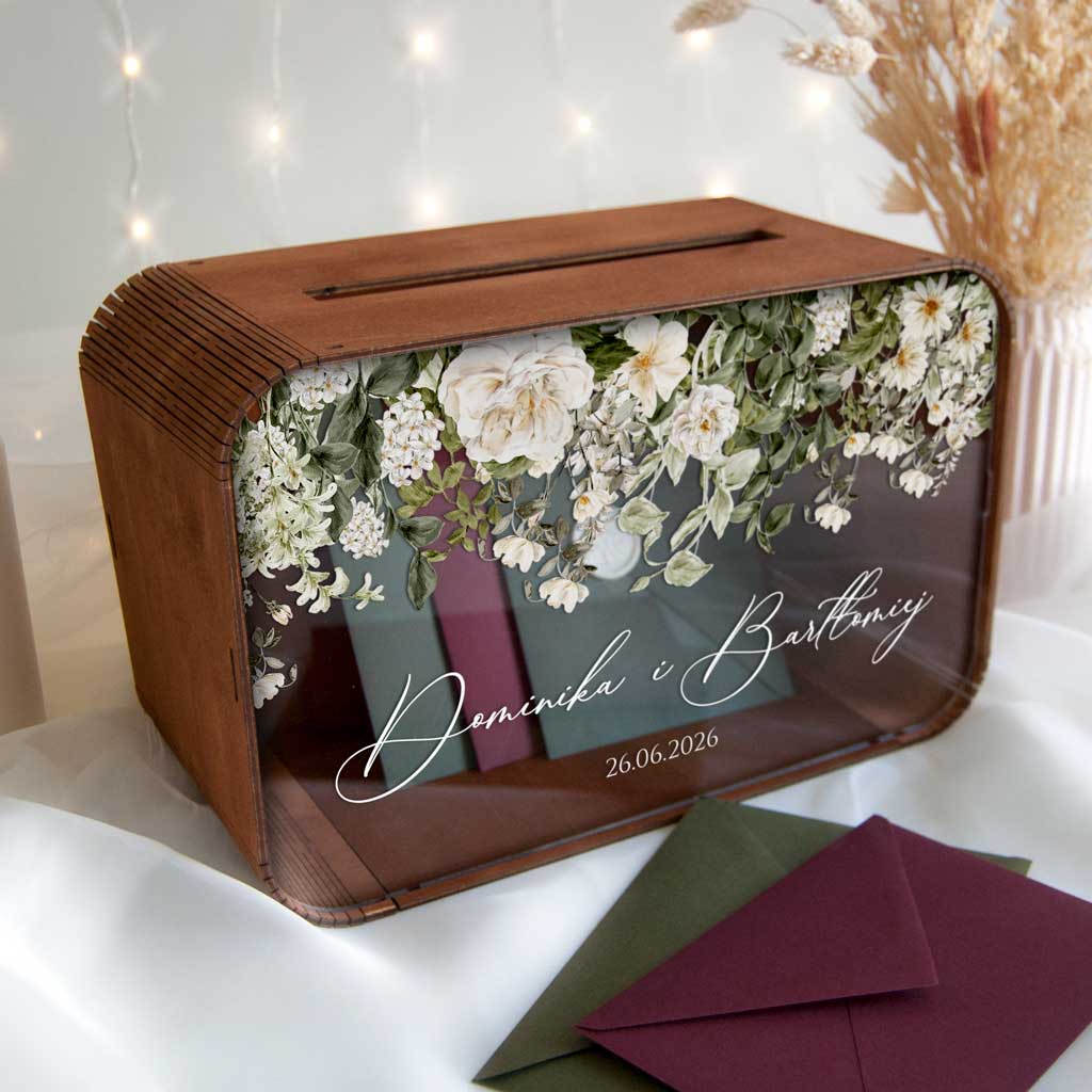 drewnian-skrzynka-na-koperty-pleksi-front-Eliza-wiz2 Skrzynka na koperty ślubne, Pudełko na koperty ślubne