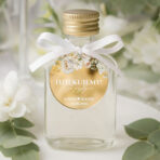 podziękowania dla gości zawieszka lustrzane złoto