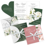 Próbki Zaproszenia Ślubne Mix Wstążki 2 - 4szt