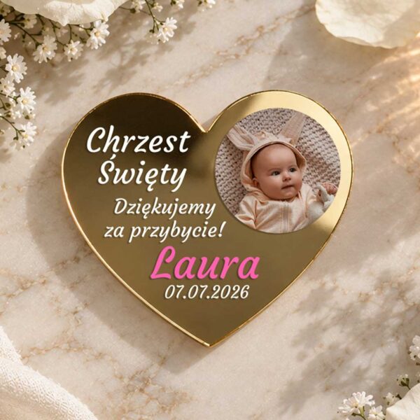 magnes lustrzany na chrzest